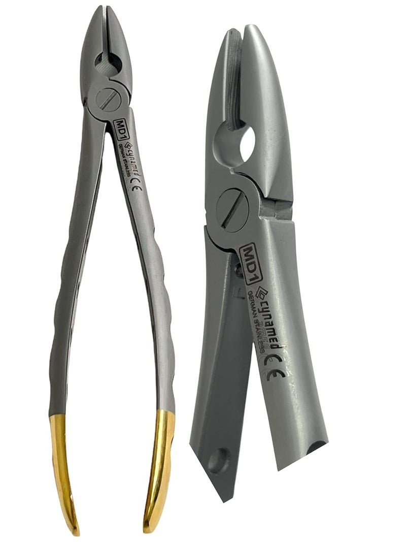 artlab Premium German Dental Extracting Extraction Forceps with Serrated Jaws Used to Extract Upper Lower Right Left 1st 2nd Molars from The Alveolar Bone Dental Instruments (Extracting FORCEP #MD1) - Image 2
